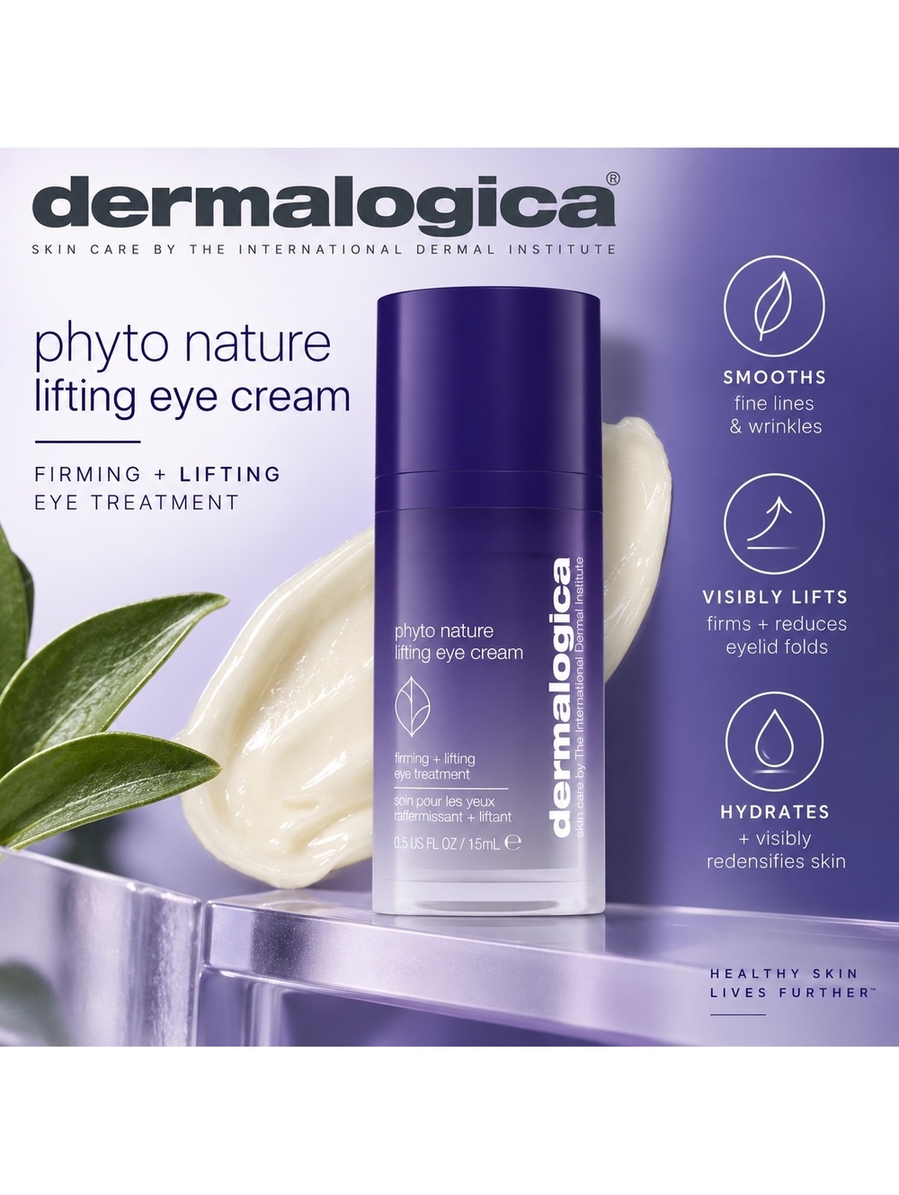 Dermalogica Phyto Nature Lifting Eye Cream 0.5 oz (Full Size) Brand New